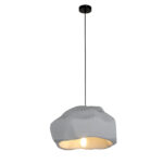 ВИСЯЩА ЛАМПА ОТ ЖЕЛЯЗО И ПОЛИСТИРЕН (PS), СИВА, 1*E27, 60 W, IP20, Д520*В1500