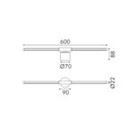 СТЕНА ПЯСЪЧНО ЧЕРНА АЛУМИНИЙ+ МЕТАЛ+ СИЛИКИЙ LED SMD 10W 3000K 410LM IP20 - Image 3